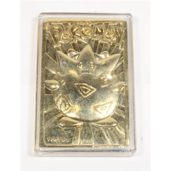 #75 Pokémon Togepi Card Gold Plated Burger King