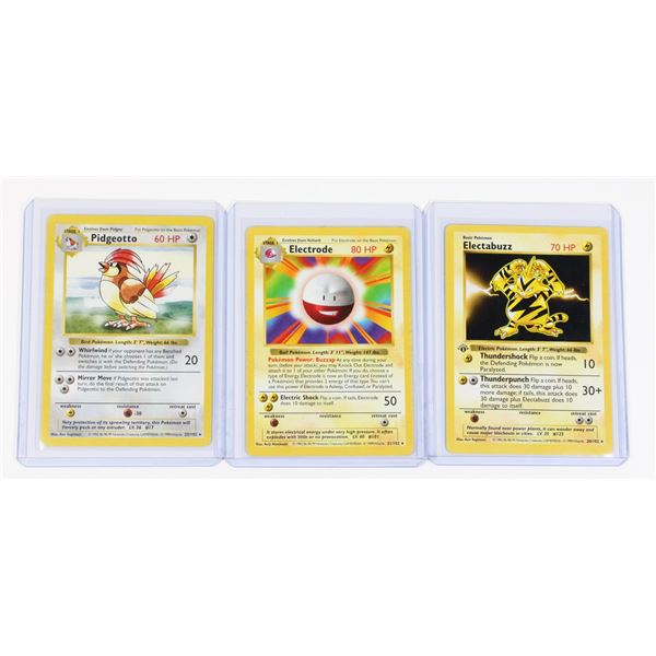 #78 Pokémon 1999 Pidgeotto Electrode Electabuzz