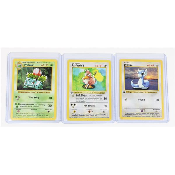 #80 Pokémon Dratini Farfetch'd Ivysaur Shadowless