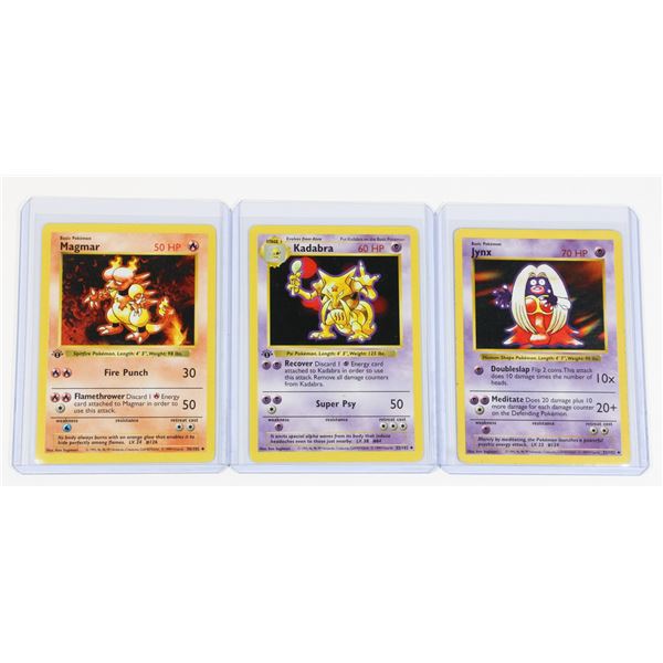 #82 Pokémon Lot 1999 Kadabra Jynx Magmar