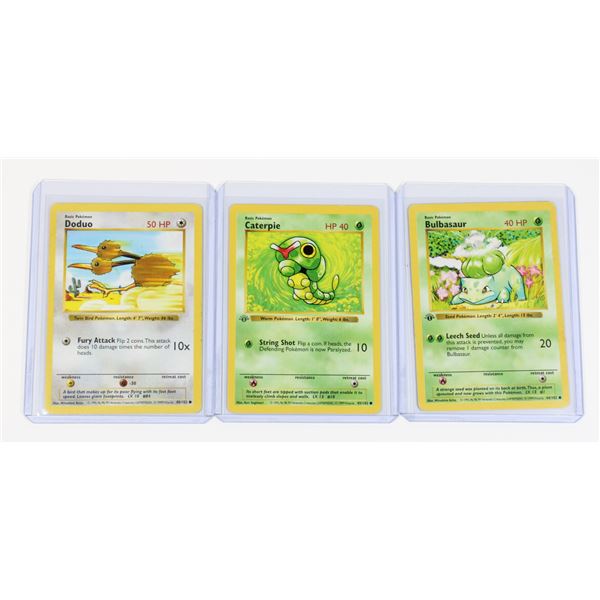 #86 Pokémon Lot 1999 Bulbasaur Caterpie Doduo