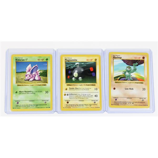 #89 Pokémon Lot 1999 Nidoran Machop Magnemite