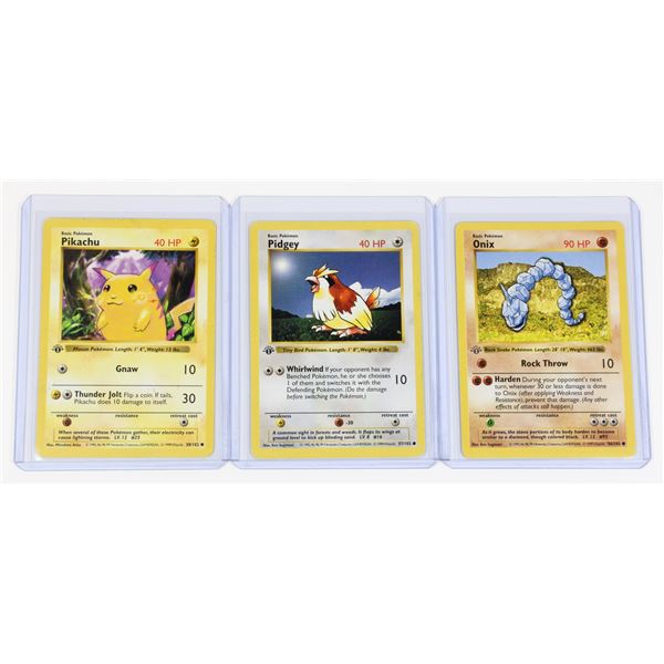 #90 Pokémon Lot 1999 Pikachu Pidgey Onix