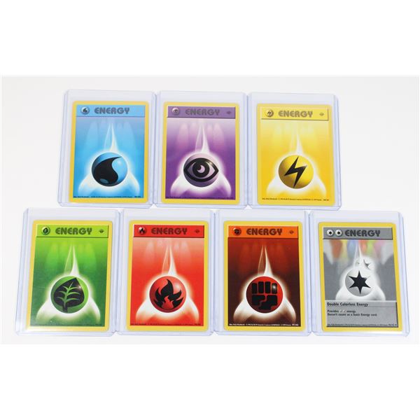 #104 Pokémon Lot of 7 1999 Energy Cards