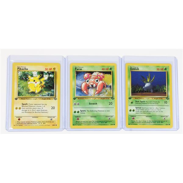 #116 Pokémon Jungle 1999 Oddish Paras Pikachu