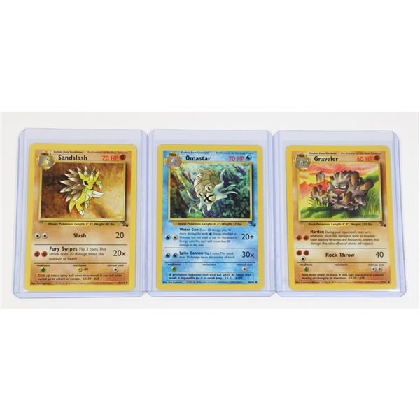 #125 Pokémon Fossil Graveler Omastar Sandslash