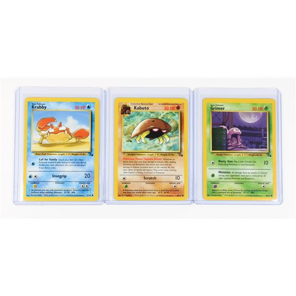 #128 Pokémon Fossil 1999 Grimer Kabuto Krabby