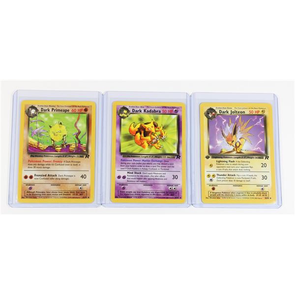 #138 Team Rocket Dark Jolteon Kadabra Primeape