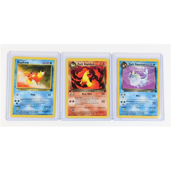 #140 Team Rocket Dark Rapidash Vaporeon Magikarp