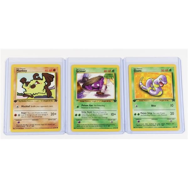 #144 Pokémon Team Rocket Ekans Grimer Mankey