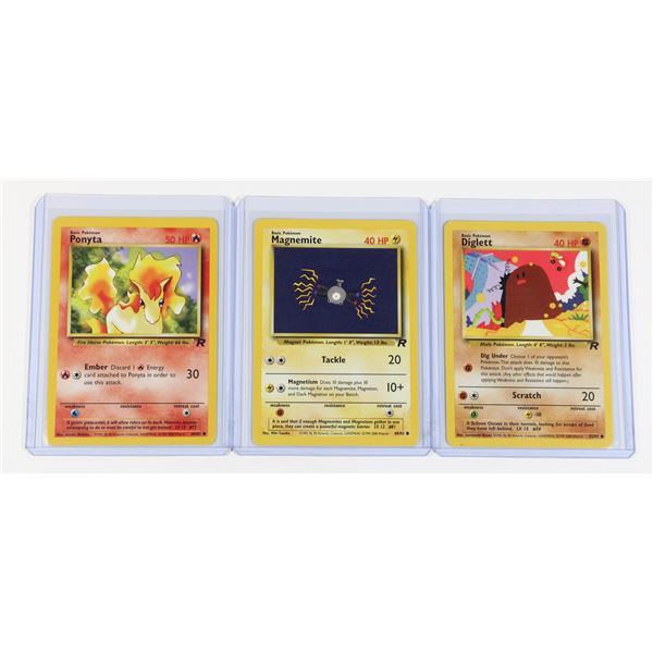 #145 Pokémon Team Rocket Diglett Magnemite Ponyta