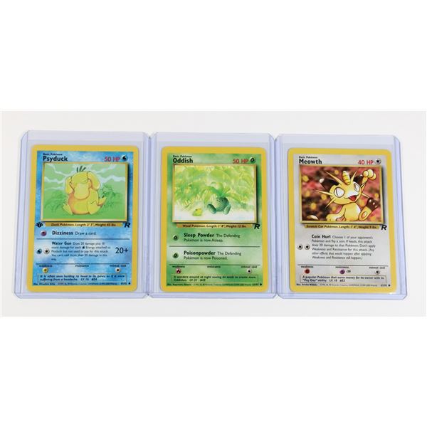 #146 Pokémon Team Rocket Meowth Oddish Psyduck