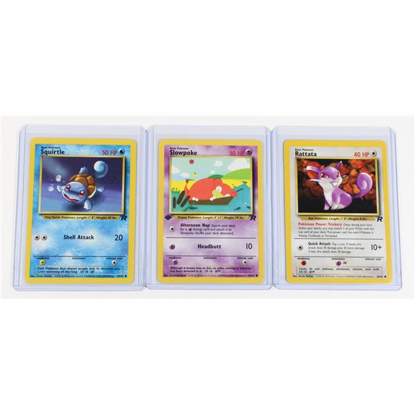#147 Pokémon Team Rocket Rattata Slowpole Squirtle