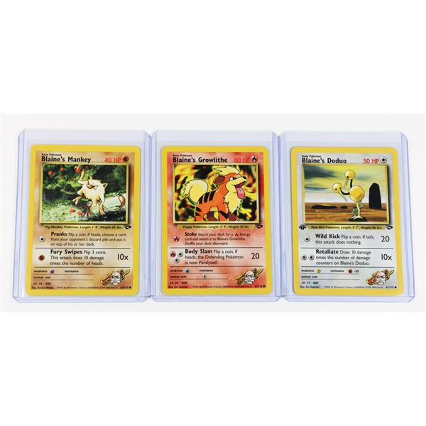 #164 Gym Challenge Blaine's Doduo Growlithe Mankey