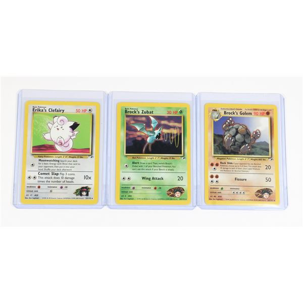 #184 Brock's Golem Brock's Zubat Erika's Clefairy