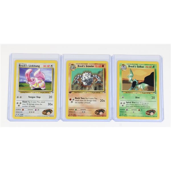 #188 Pokémon Brock's Golbat Graveler Lickitung