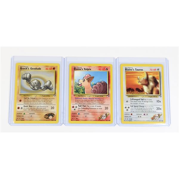 #196 Blaine's Tauros Vulpix Brock's Geodude
