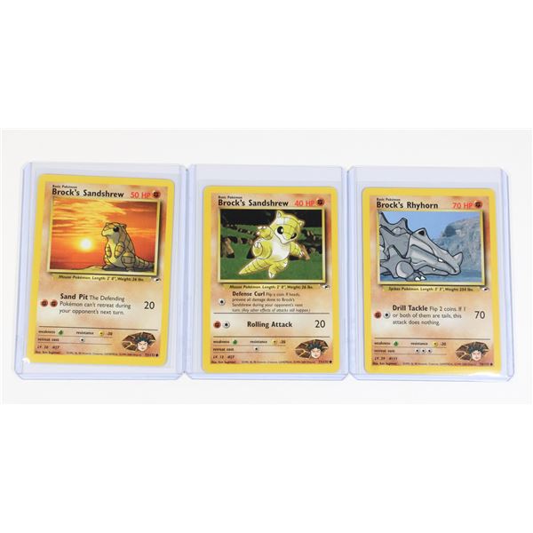 #198 Pokémon Brock's Rhyhorn Brock's Sandshrew X2