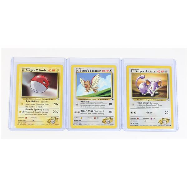 #202 Pokémon Lt. Surge's Rattata Spearow Voltorb