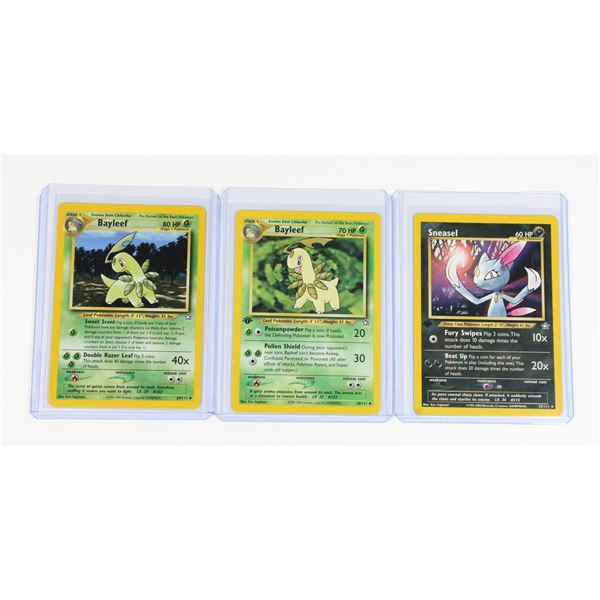 #217 Pokémon Neo Genesis Sneasel Bayleef X2