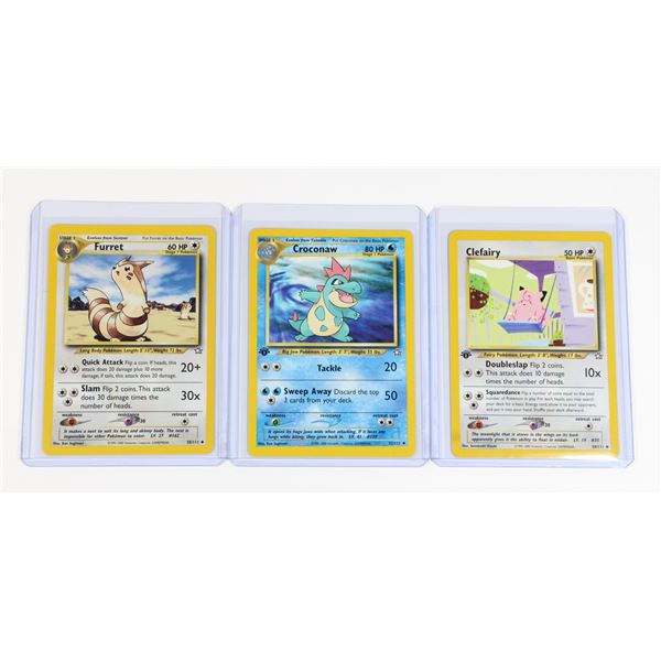 #218 Pokémon Neo Genesis Clefairy Croconaw Furret