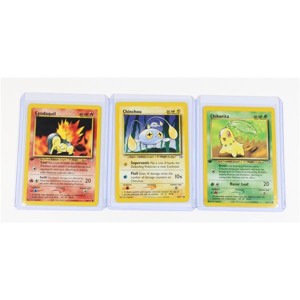 #222 Neo Genesis Chikorita Chinchou Cyndaquill