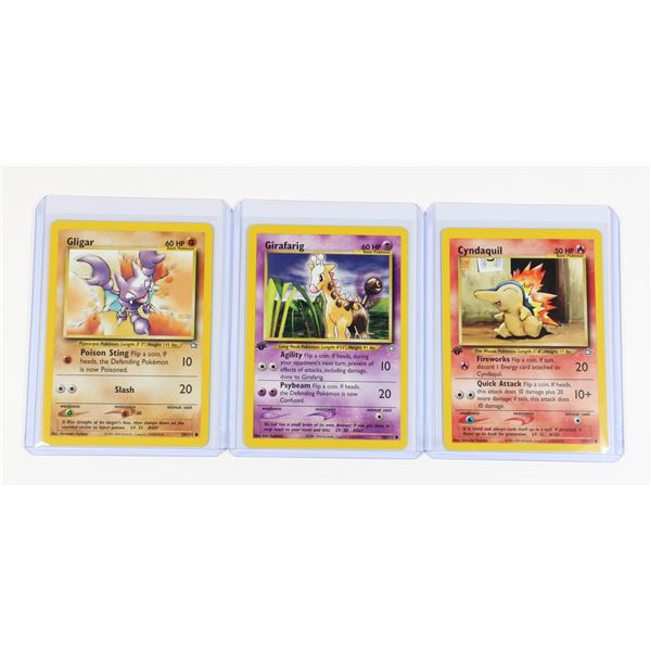 #223 Neo Genesis Cyndaquill Girafarig Gligar