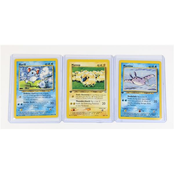 #225 Pokémon Neo Genesis Mantine Mareep Marill