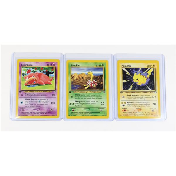 #227 Neo Genesis 70/111 Pikachu Shuckle Slowpoke