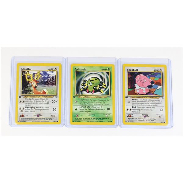 #228 Neo Genesis Snubbull Spinarak Stantler
