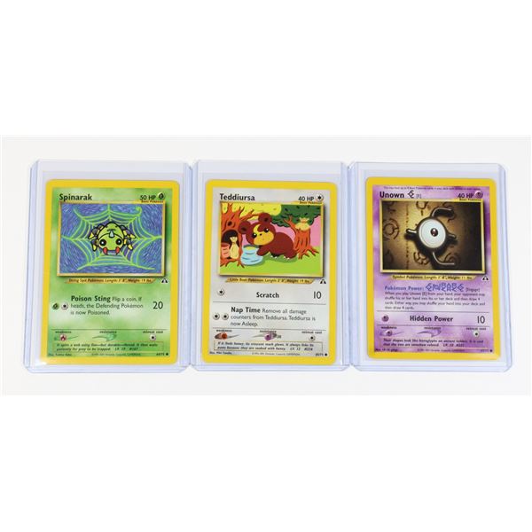 #239 2001 Neo Discovery Unown Teddiursa Spinarak