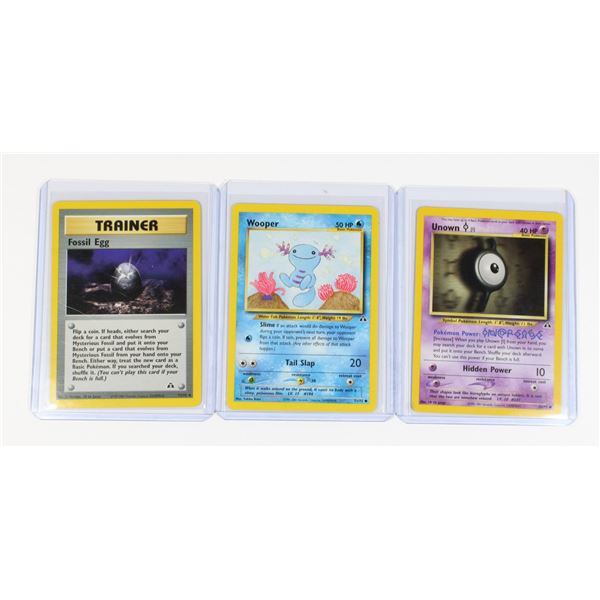 #240 Neo Discovery Unown Wooper Trainer Fossil Egg