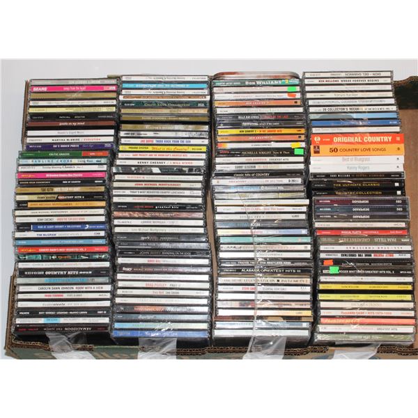 #276 130+ Bulk CD's, Country Rock and Assorted