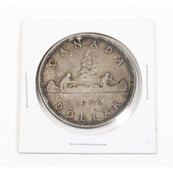 #290 1950 Canadian Voyageur Silver Dollar Coin
