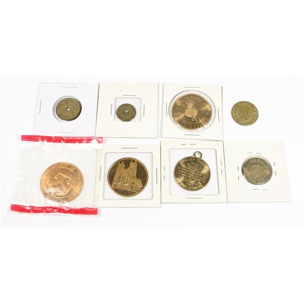 LOT OF 4 ASSORTED AMERICAN TOKENS INCLUDING