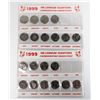 Image 1 : LOT OF 20 1999 CANADIAN MILLENIUM QUARTERS
