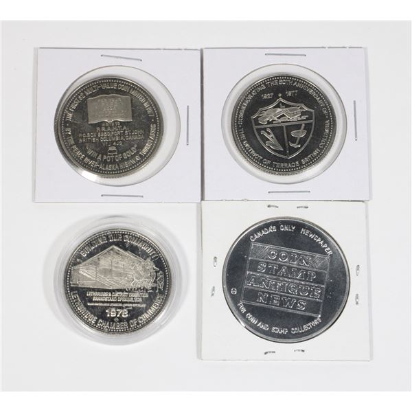 Lot of assorted tokens including: