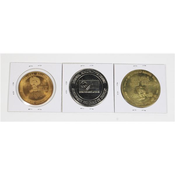 Lot of assorted Canadian tokens including: