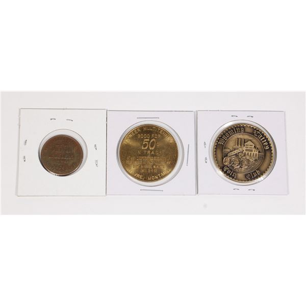 Lot of assorted tokens including: