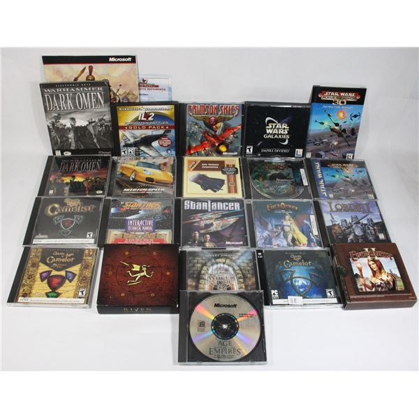 COLLECTION OF RETRO PC GAMES STAR WARS, IL-2 +MORE