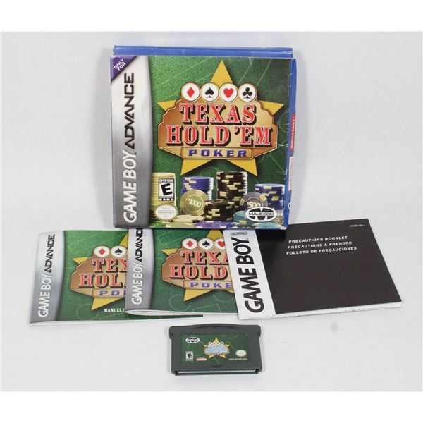 GAME BOY ADVANCE TEXAS HOLD'EM POKER CIB
