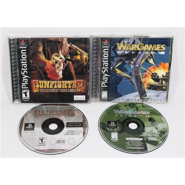 PS1 - WARGAMES DEFCON 1 & GUNFIGHTER THE LEGEND OF