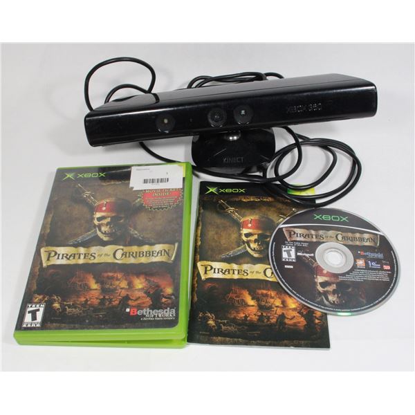 XBOX360 KINECT SENSOR AND PIRATES OF THE CARIBBEAN
