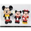 Image 1 : 1986 MICKEY & MINNIE MOUSE TOY SET PAIR, AND