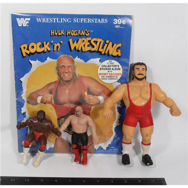 LJN WWF TED ARCIDI 1987 ACTION FIGURE RUBBER,
