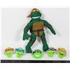 Image 1 : LOT OF TEENAGE MUTANT NINJA TURTLES 1990 RING SET