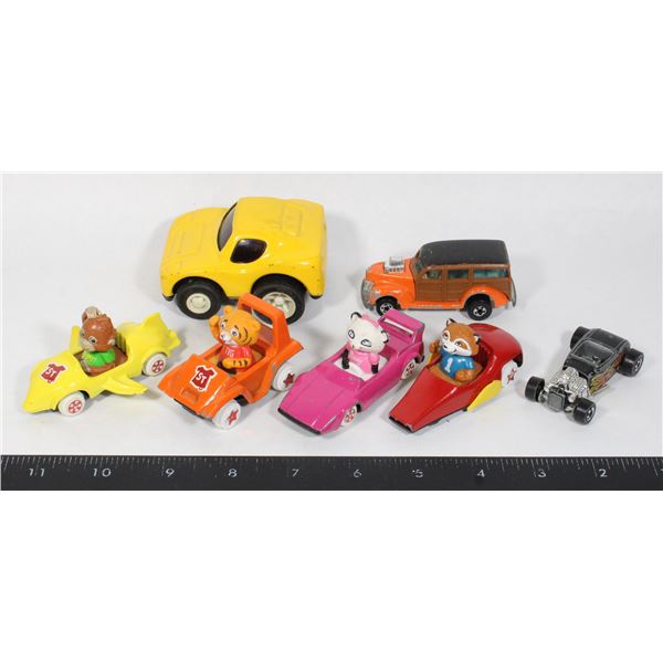 LOT OF ASSORTED TOY VEHICLES INCLUDING 4  ERTL