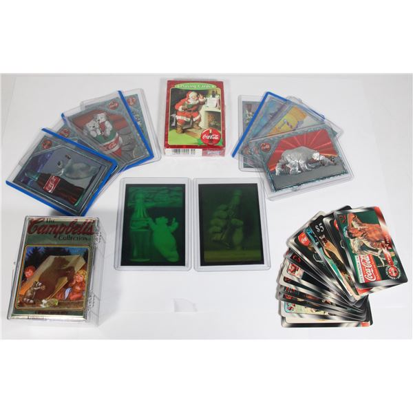 VTG COCA COLA AND CAMPBELLS COLLECTABLE CARDS
