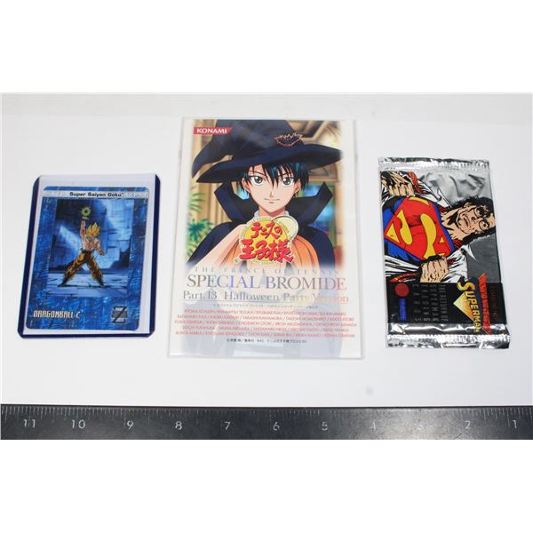 KONAMI, GOKU, SUPERMAN PROMOS/CARDS
