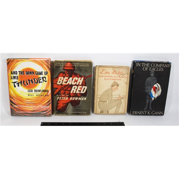 BUNDLE OF MILITARY NOVELS INCLUDING BEACH RED BY
